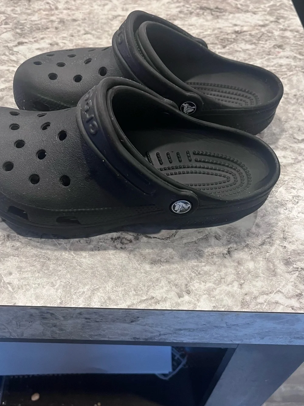 CROCS Kids Black Slip-On Clogs